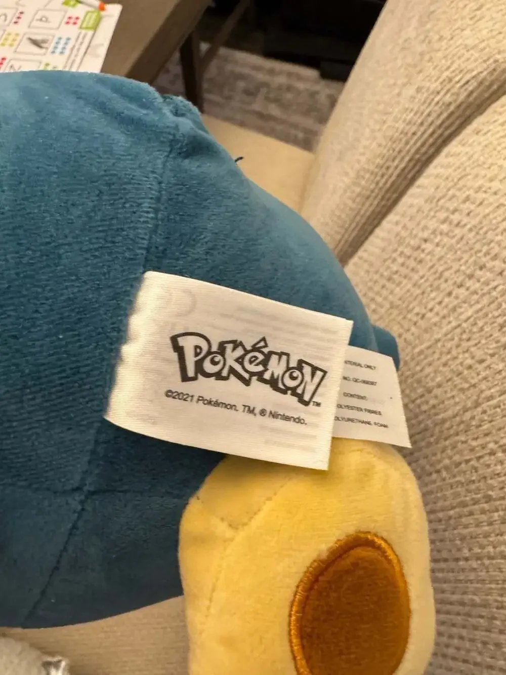 Pokémon Snooze Action Snorlax Interactive Plush Toy with Sound and Vibration